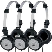 Kit 3 Fone Profissional Akg Headphone K414p Original e Bolsa