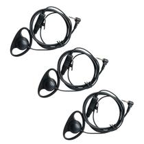 Kit 3 Fones Concha Para Rádio Motorola P1 WalkTalk T210BR T470BR T38BR