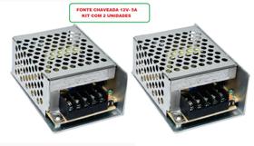 Kit 3 - Fonte Chaveada 12V - 5A Colmeia Bivolt- 3uni