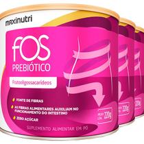 Kit 3 Fonte de Fibras Fos Prebiótico 220g Maxinutri