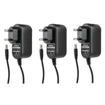 Kit 3 Fontes De Alimentação 12v 1Ah Bivolt EF 1201 Intelbras