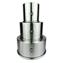 Kit 3 Forma Assadeira Bolo Redonda Alta Alumínio 10 15 20