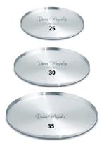 Kit 3 Forma Assadeira Pizza Redonda 25-30-35 Cm Alumínio B88