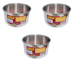 Kit 3 Forma Assadeira Redonda Para Bolo Alta 14X8Cm 1L Doces Kit 3 Forma Assadeira Redonda Para Bolo Alta 14X8Cm 1L Doces