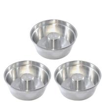 Kit 3 Forma Bolo Padaria Pudim Assadeira N 16 18 20 Em Aluminio