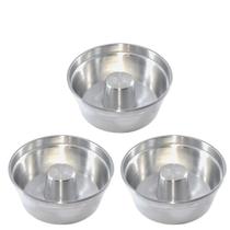 Kit 3 Forma Bolo Padaria Pudim Assadeira Nº 16 18 20 Em Aluminio