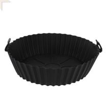 KIT 3 Forma De Silicone Para Air Fryer Forno Microondas Fritadeira Assadeira Reutilizável Antiaderente Flexível
