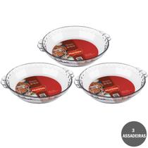 Kit 3 Forma Filetada 1,3L Vidro Temperado Marinex Media Kit 3 Forma Filetada 1,3L Vidro Temperado Marinex Media