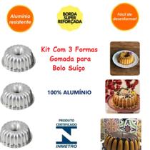 Kit 3 Forma Gomada Suíça Para Bolo Suíço Decorado Bolo De Novela