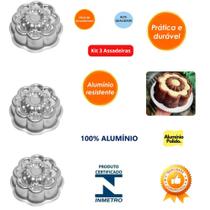 Kit 3 Forma Margarida Ballerine Para Bolo Decorado Piscina Vulcão Fondue