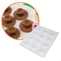 Kit 3 Forma para Chocolate Chapéu de Palha 6g Molde Acetato Simples Cod. 9565 BWB Kit 3 Forma para Chocolate Chapéu de Palha 6g Molde Acetato Simples Cod. 9565 BWB