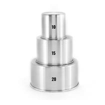 Kit 3 Forma Redonda Fundo Fixo 10X10 15x10 20x10 Alumínio