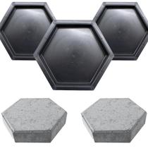 Kit 3 Forma Sextavada Lisa Reta 25x25x6 Piso Padrão Médio Kit 3 Forma Sextavada Lisa Reta 25x25x6 Piso Padrão Médio