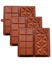 Kit 3 Forma Silicone Barras de Chocolate Dubai Dupla Confeitaria 21cm Kit 3 Forma Silicone Barras de Chocolate Dubai Dupla Confeitaria 21cm