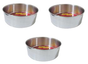 Kit 3 Formas Assadeiras Redonda Para Bolo Alta 24X9Cm 4.4L