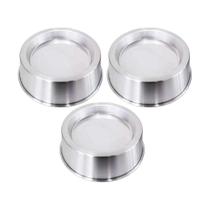 Kit 3 Formas Ballerine Alumínio Bolo Piscina Vulcão 20cm.