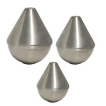 Kit 3 Formas de Alumínio Formato Pingo p/ Velas Artesanais