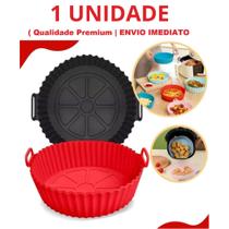 KIT 3 Formas De Silicone Para Air Fryer Cesta Forno Fritadeira Assadeira Reutilizável Antiaderente KIT 3 Formas De Silicone Para Air Fryer Cesta Forno Fritadeira Assadeira Reutilizável Antiaderente