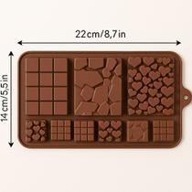 Kit 3 Formas de Silicone para Chocolate e Doces Moldes Criativos + Alta Durabilidade Kit 3 Formas de Silicone para Chocolate e Doces Moldes Criativos + Alta Durabilidade
