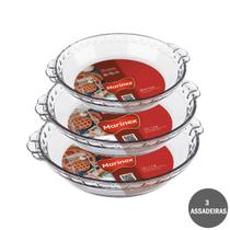 Kit 3 Formas Filetada Marinex 600ml + 1,3L + 1,6L Vidro Kit 3 Formas Filetada Marinex 600ml + 1,3L + 1,6L Vidro