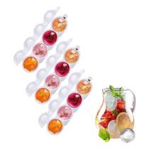 Kit 3 Formas Gelo 4 Esferas Bola Whisky Gin Drinks Bartender