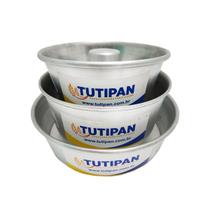Kit 3 Formas Mini Tutipan - Formas Torta Suíça Alumínio
