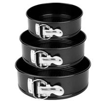 Kit 3 Formas Para Bolo Torta Fundo Removível Antiaderente Kit 3 Formas Para Bolo Torta Fundo Removível Antiaderente