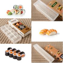 Kit 3 Formas para Sushi Tradicional, Hossomaki e Niguiri - Sushi Set - Hachi8