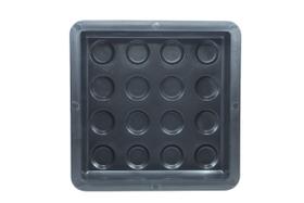 KIT 3 Formas Piso Bolinha Tátil Alerta 20x20x03 Deficiente Visual