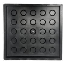 KIT 3 Formas Piso Bolinha Tátil Alerta 20x20x03