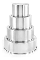 Kit 3 Formas Redondas Fundo Falso / Removível (25,30,35cm) Kit 3 Formas Redondas Fundo Falso / Removível (25,30,35cm)