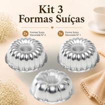 Kit 3 Formas Suiça Decorada 3 Peças 18cm Marca Caparroz - 1-n01 - 2-n02 Kit 3 Formas Suiça Decorada 3 Peças 18cm Marca Caparroz - 1-n01 - 2-n02
