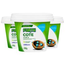 Kit 3 Forth Cote 15-09-12 Fertilizante Mineral - 150g