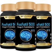 Kit 3 Fosfatil 500 Omega 3 Fosfatidilserina 30Caps Hf