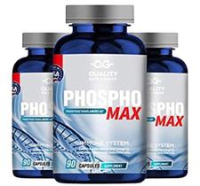 Kit 3 __Fosfoetanolamin_Unica fórmula USP 90 cps PhosphoMax - QUALITY ONE GROUP