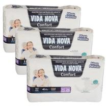 KIT 3 FRALDA GERIATRICA VIDA NOVA XG / 78 un KIT 3 FRALDA GERIATRICA VIDA NOVA XG / 78 un