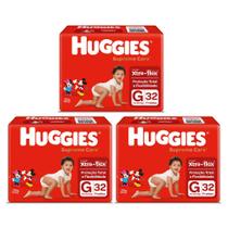 Kit 3 Fralda Huggies Supreme Care G Flex Proteção Total Bebê