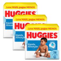 Kit 3 Fralda Huggies Tripla Proteção Tamanho G Pacote Hiper 78 Fraldas Leve Mais Pague Menos Kit 3 Fralda Huggies Tripla Proteção Tamanho G Pacote Hiper 78 Fraldas Leve Mais Pague Menos
