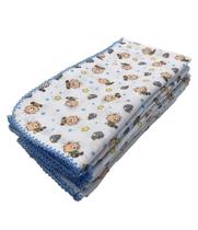 Kit 3 Fralda Pano Estampa Turma Do Cebolinha 70X70Cm Croche