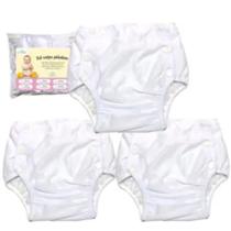 Kit 3 Fralda Plástica Impermeável Reutilizável Confortável