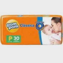 KIT 3 FRALDA POMPOM CLASSICA JUMBO P 30 = 90 un