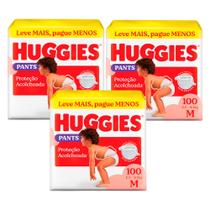 Kit 3 Fralda Roupinha Huggies Supreme Care Tamanho M 100 Unidades Descartáveis