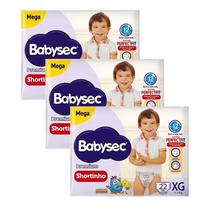 Kit 3 Fraldas Babysec Shortinho Pants Galinha Pintadinha Premium XG com 22 unidades Kit 3 Fraldas Babysec Shortinho Pants Galinha Pintadinha Premium XG com 22 unidades