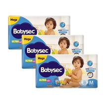 Kit 3 Fraldas Babysec Ultrasec Mega Galinha Pintadinha M com 38 unidades Kit 3 Fraldas Babysec Ultrasec Mega Galinha Pintadinha M com 38 unidades