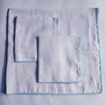 Kit 3 Fraldas Bebê 1 Ombro 2 Boca 100% Algodão com Bico de Picueta
