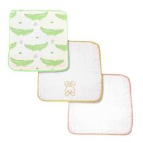 Kit 3 Fraldas De Boca Neutro Pinte Bordada +Lisa + Estampada