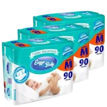 Kit 3 Fraldas Descartavel Infantil Enzzo Baby Tamanho M - 90 Unidades Total 270 Unidades Kit 3 Fraldas Descartavel Infantil Enzzo Baby Tamanho M - 90 Unidades Total 270 Unidades