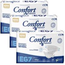 Kit 3 Fraldas Geriátricas Confort Master Regular Extra G 7Un