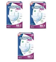 Kit 3 Fraldas Geriátricas Confort Maxi GG Incontinência Urinária