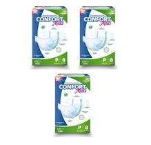 Kit 3 Fraldas Geriátricas Confort Maxi P Incontinência Urinária Kit 3 Fraldas Geriátricas Confort Maxi P Incontinência Urinária